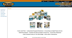 Desktop Screenshot of premierlabel.com